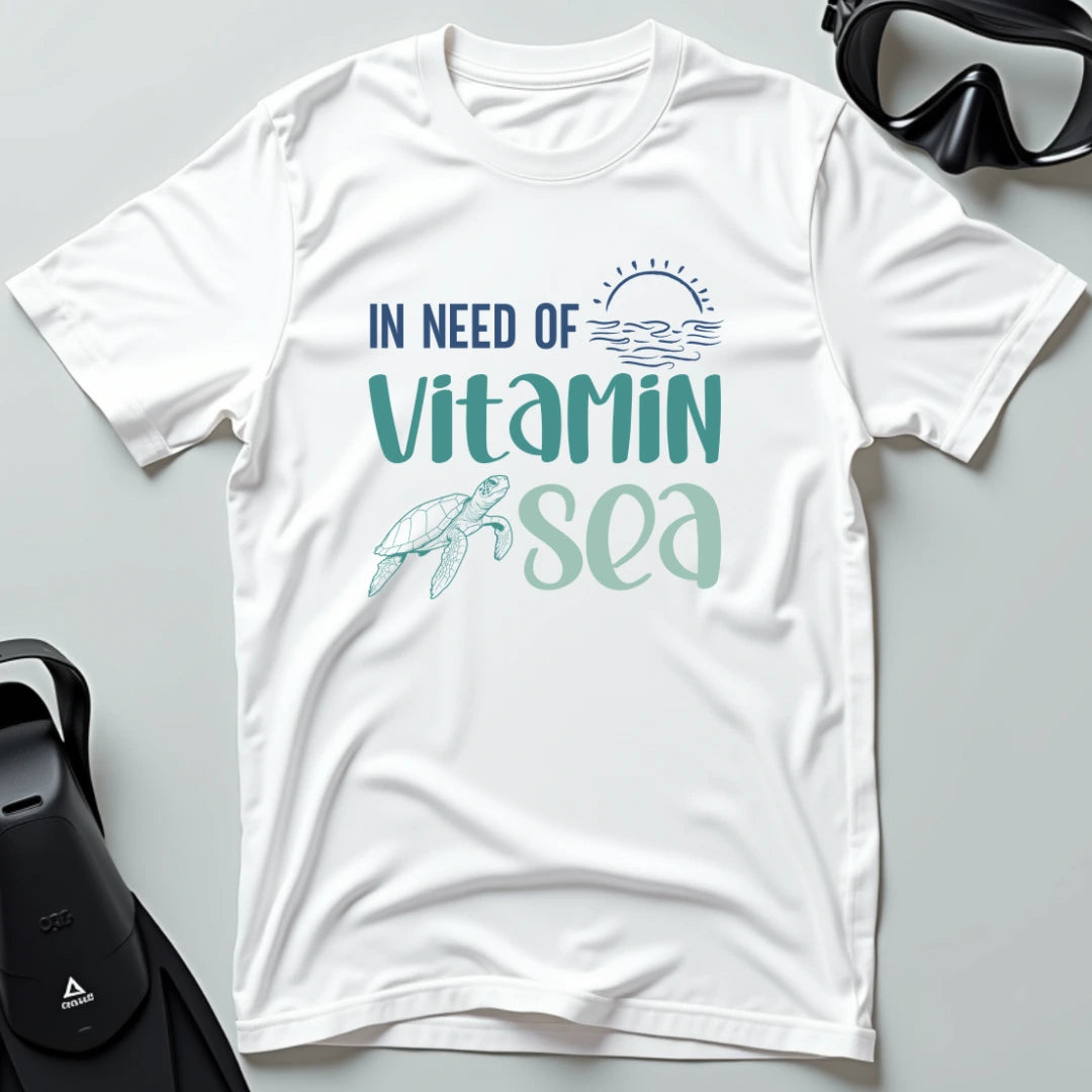 In Need of Vitamin Sea - Turtle Line T-shirt