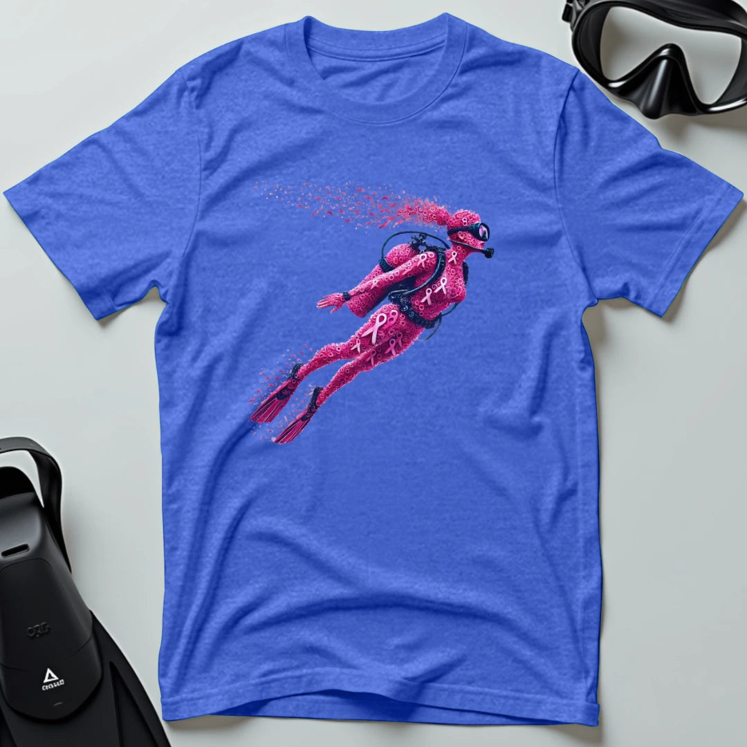 Cancer Awareness - woman diver T-shirt