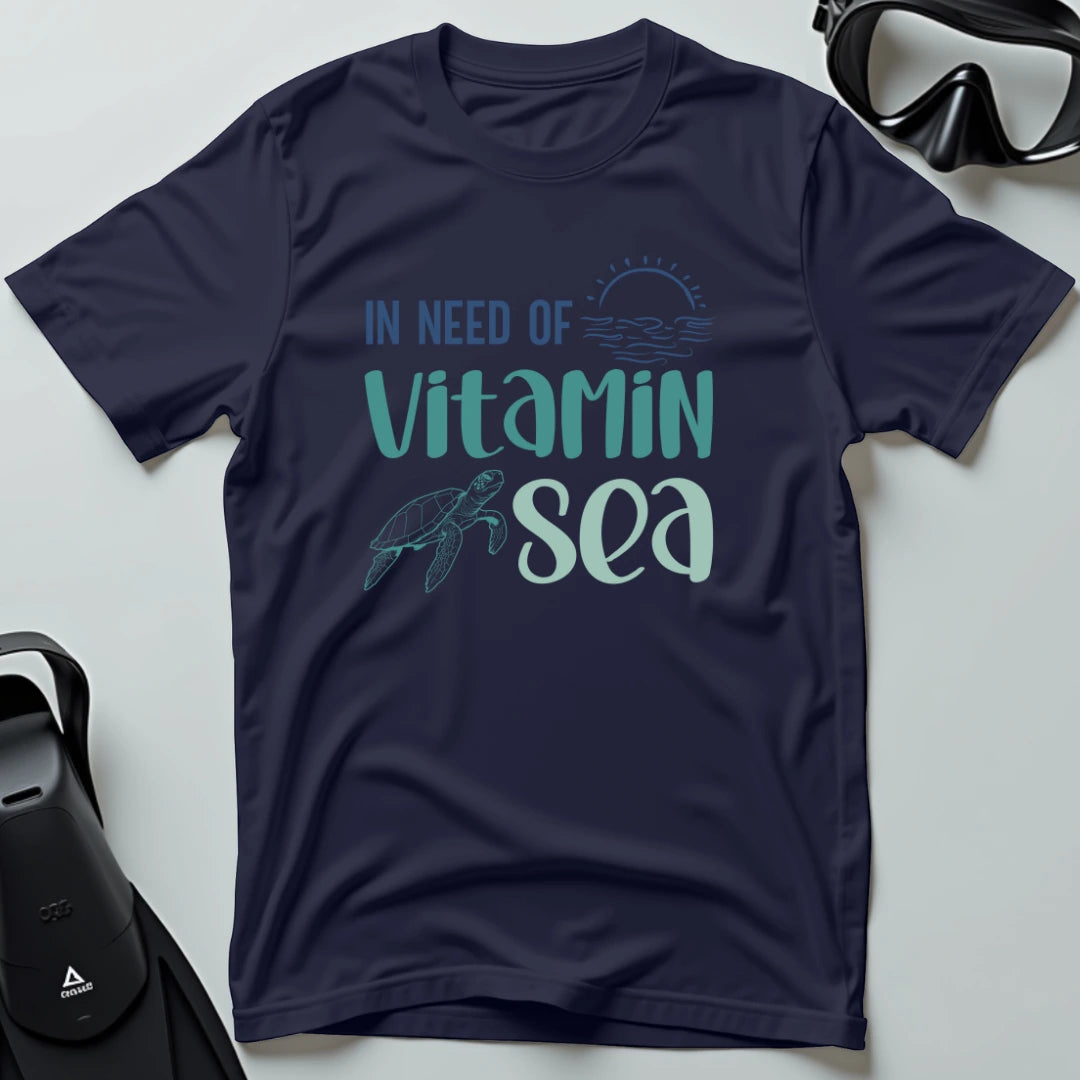 In Need of Vitamin Sea - Turtle Line T-shirt
