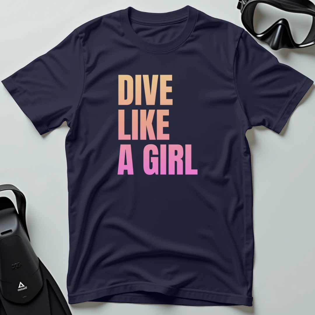 Dive like a girl T-shirt