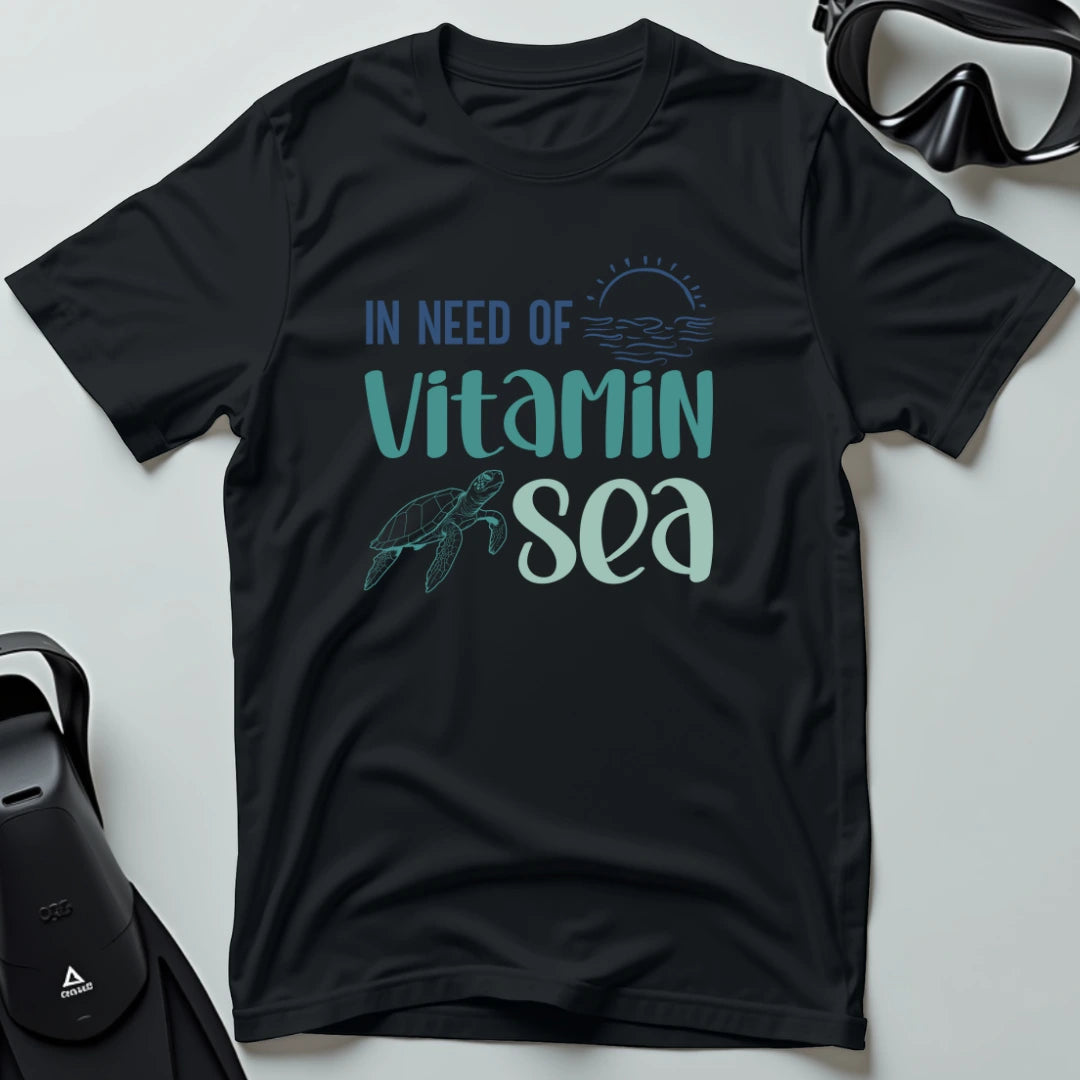 In Need of Vitamin Sea - Turtle Line T-shirt