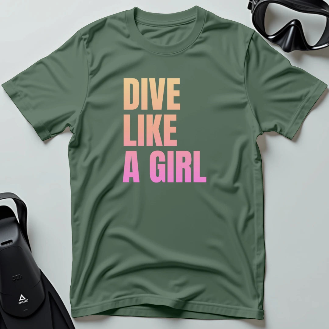 Dive like a girl T-shirt