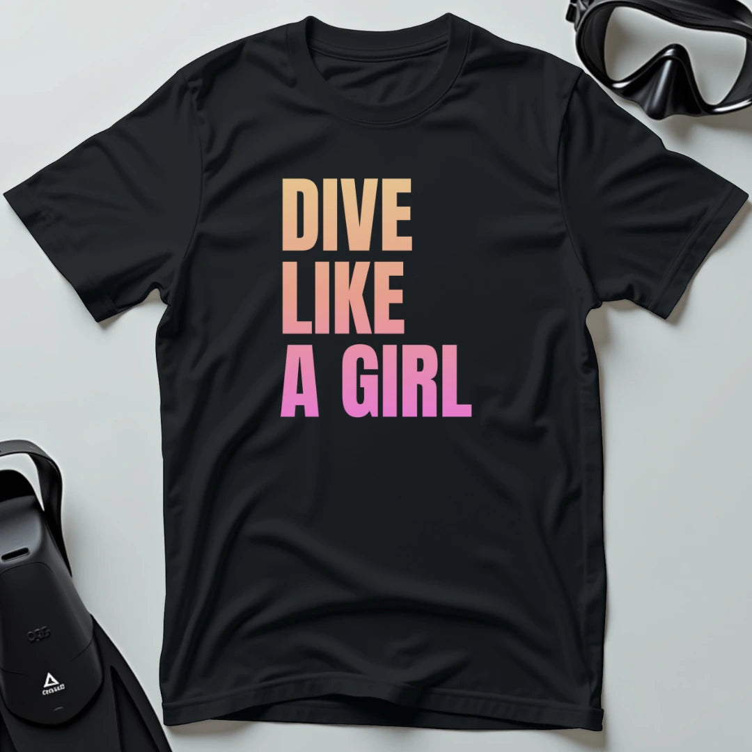 Dive like a girl T-shirt