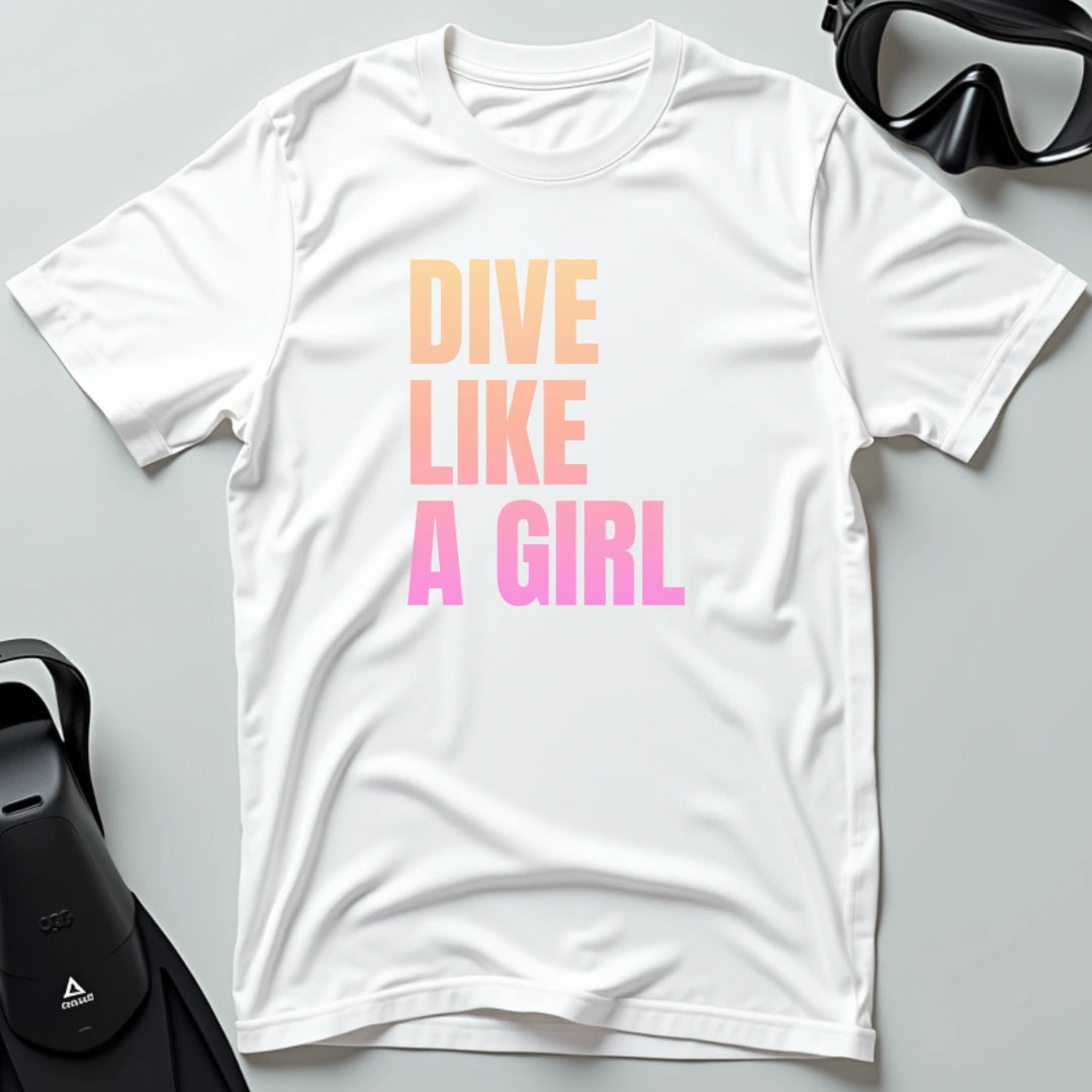 Dive like a girl T-shirt