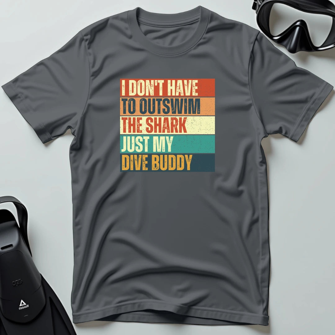 I Don' Have to Outswim The Shark Retro T-shirt
