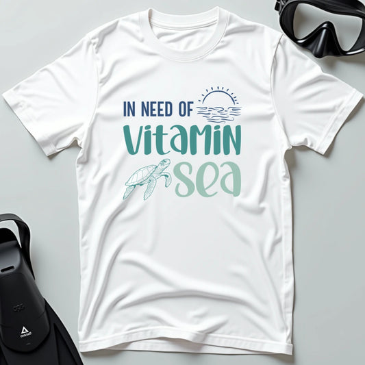 In Need of Vitamin Sea - Turtle Line T-shirt
