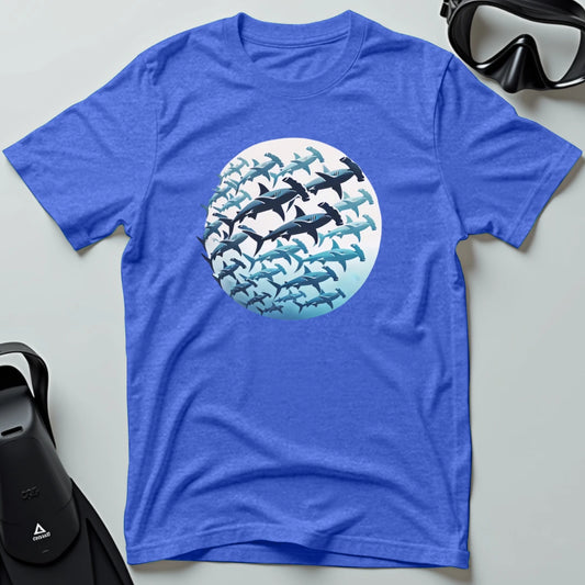 School of hammerhead sharks T-shirt