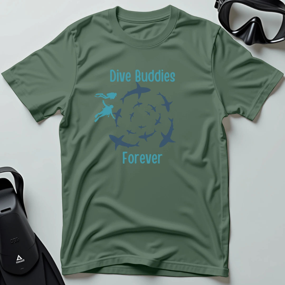 Dive Buddies Forever - Shark T-shirt