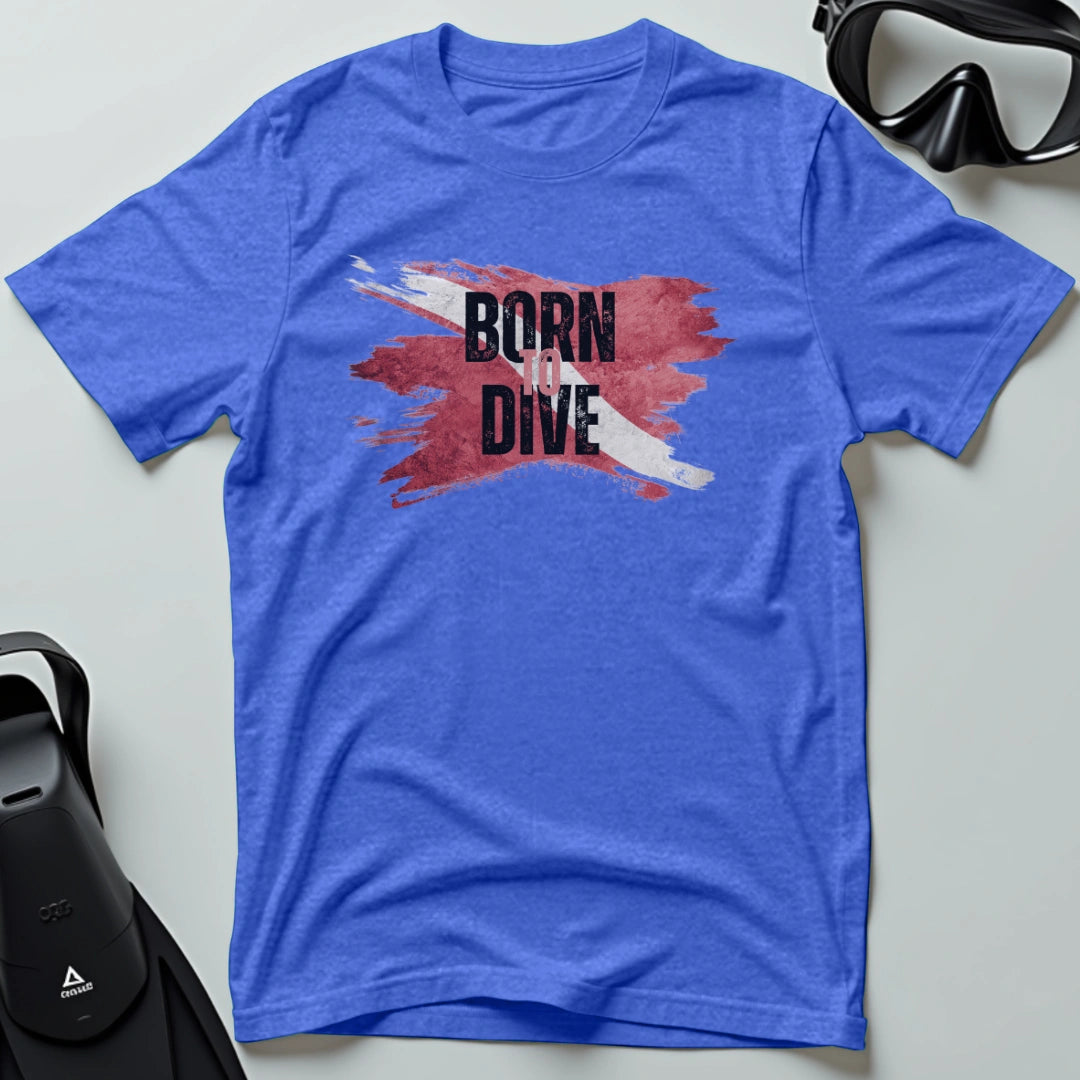 Born to Dive - Flag T-shirt
