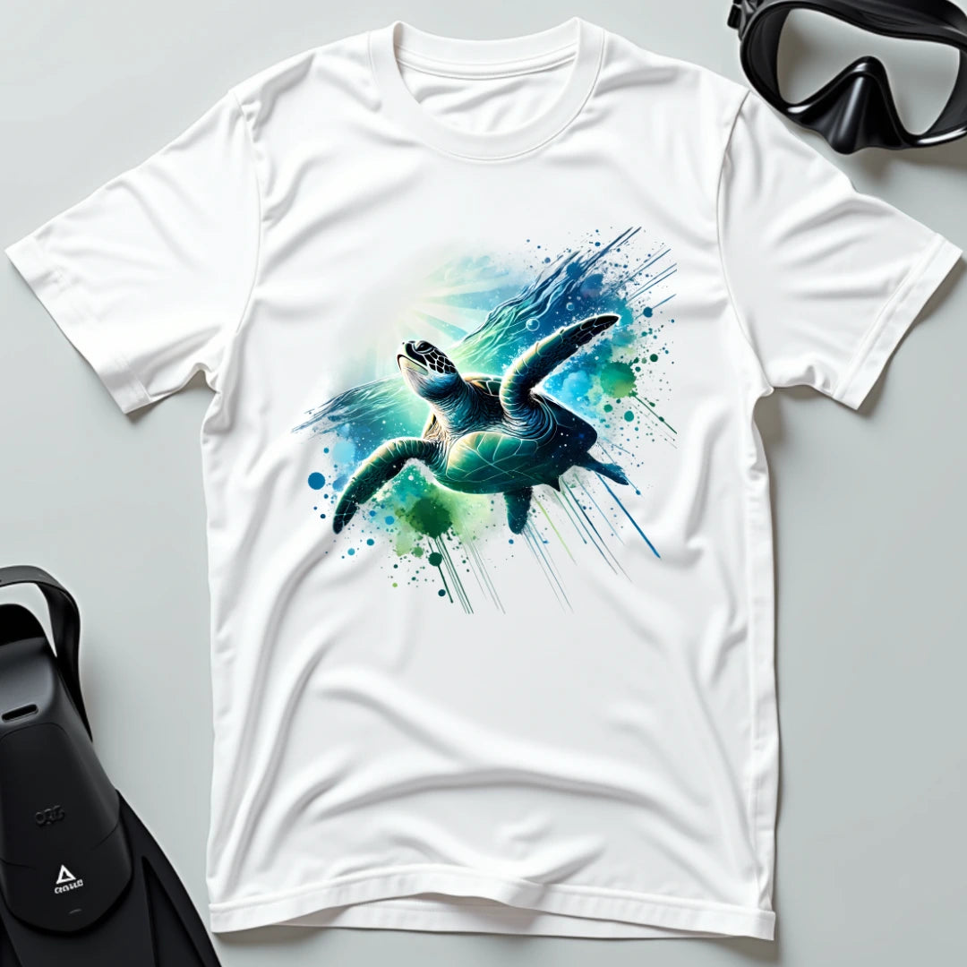 Sea turtle swimming T-shirt