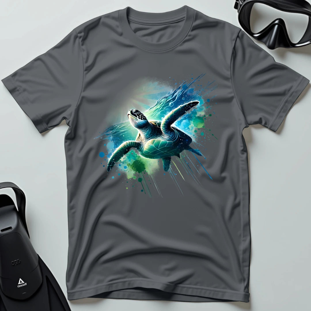Sea turtle swimming T-shirt