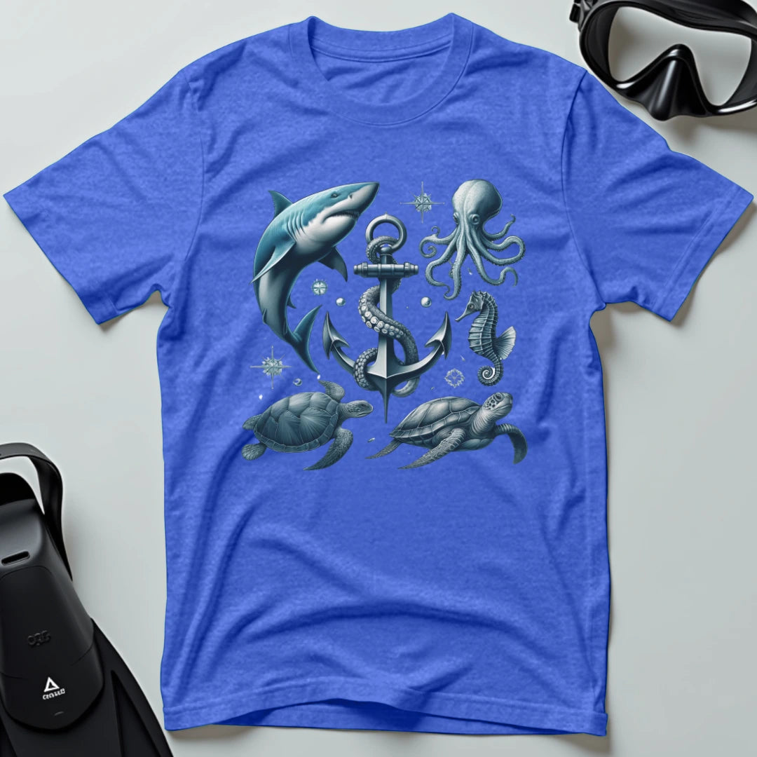 Vintage 90s Tattoo Sea Animals T-shirt