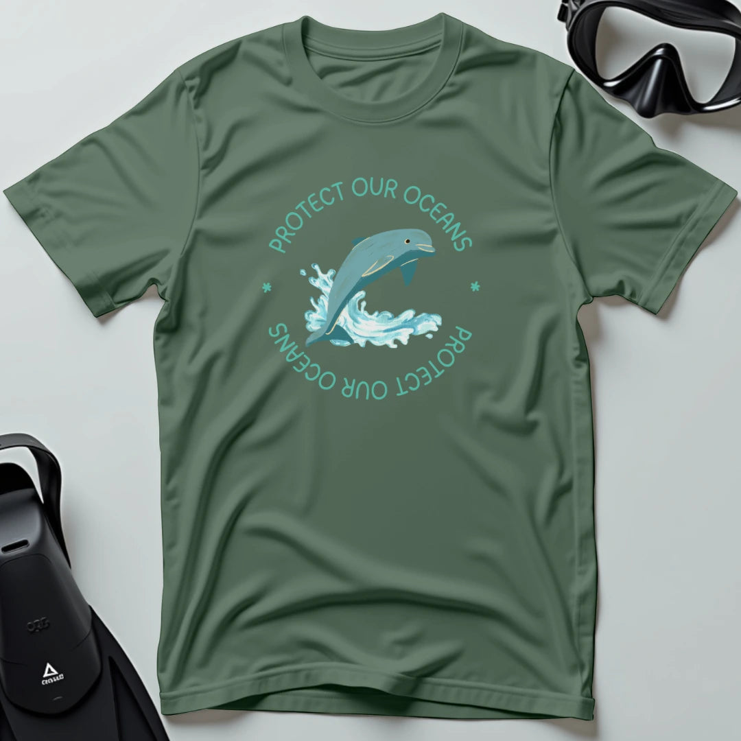 Protect Our Oceans Dolphin T-shirt