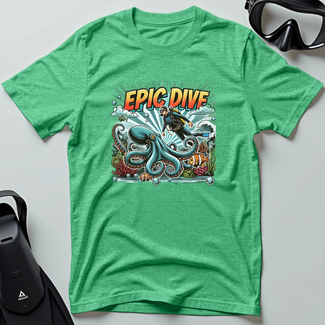 Comic Book Epic Dive T-shirt