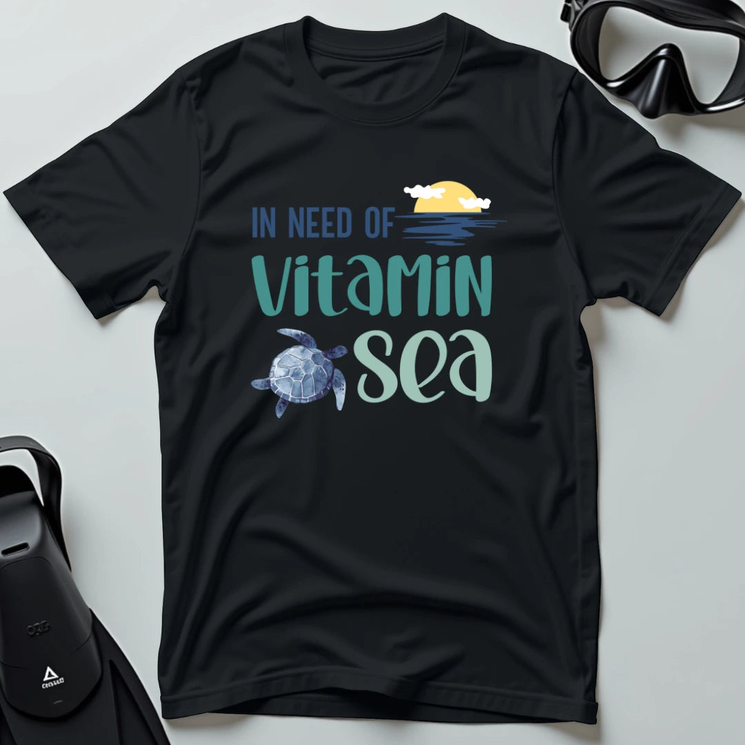 In Need of Vitamin Sea - Turtle Art T-shirt