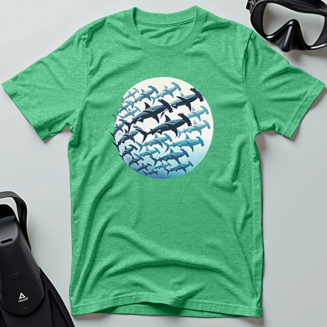 School of hammerhead sharks T-shirt