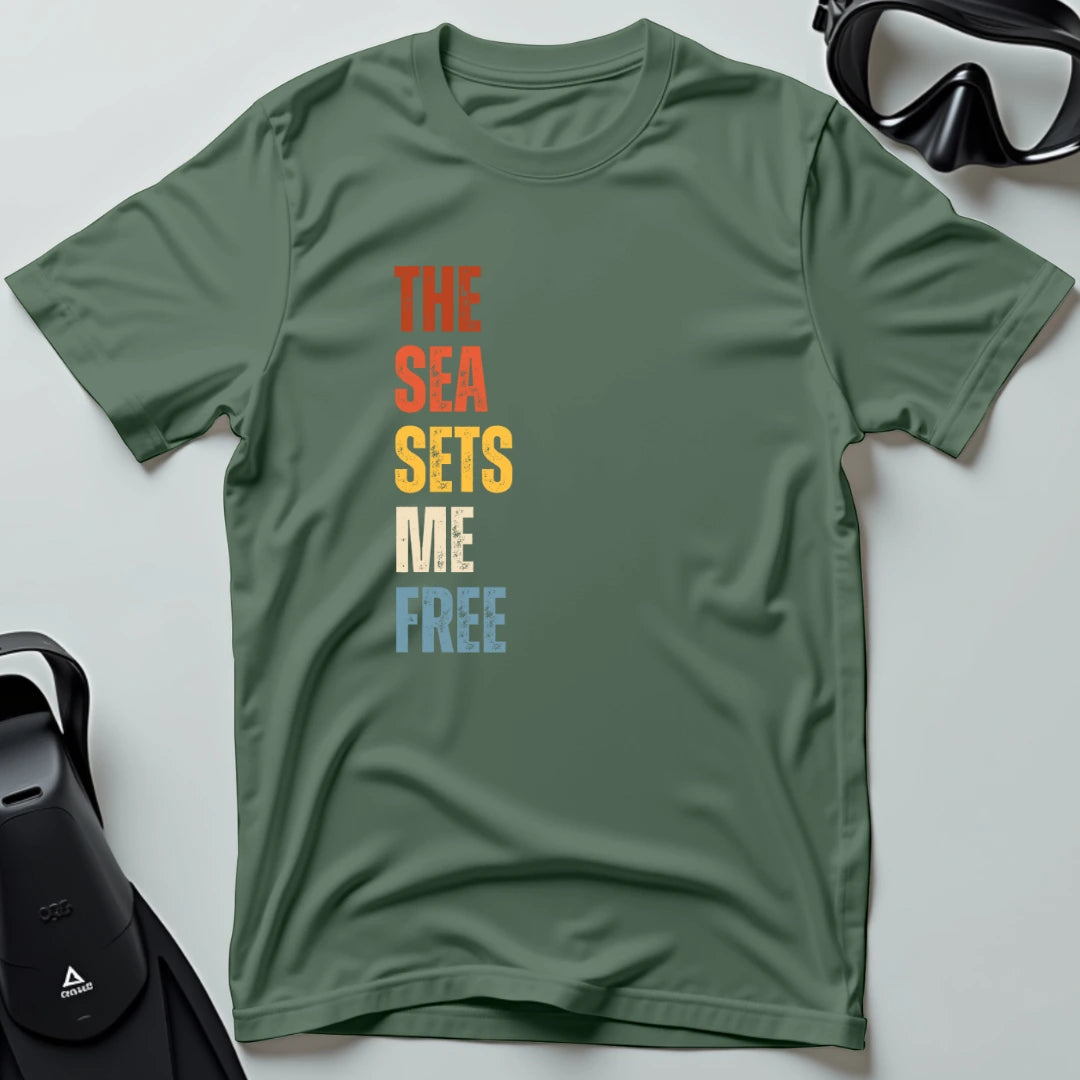 The Sea Sets Me Free T-shirt