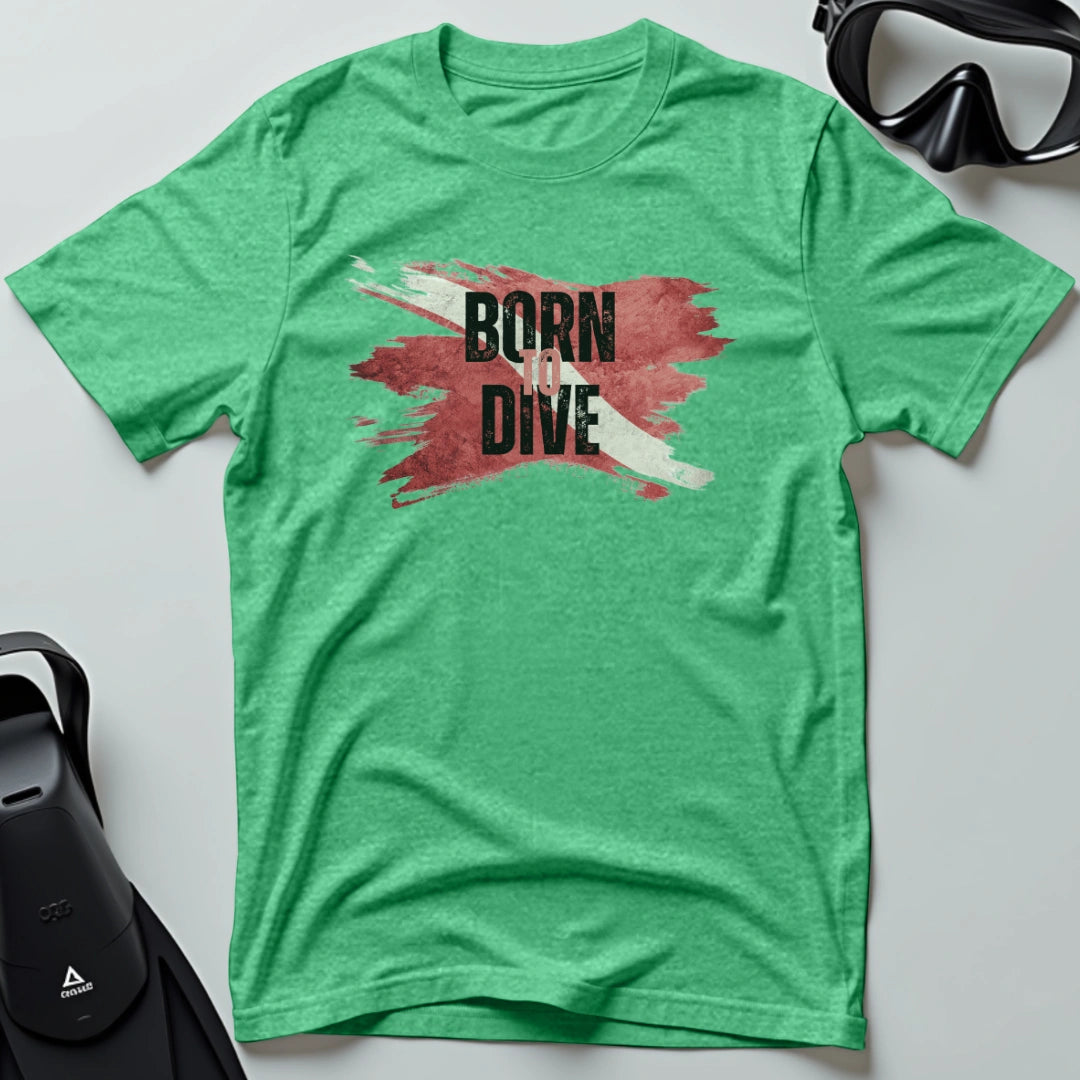 Born to Dive - Flag T-shirt