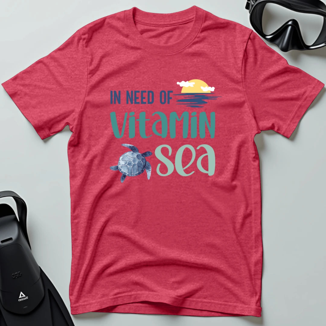 In Need of Vitamin Sea - Turtle Art T-shirt