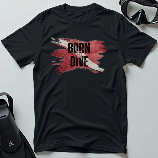 Born to Dive - Flag T-shirt