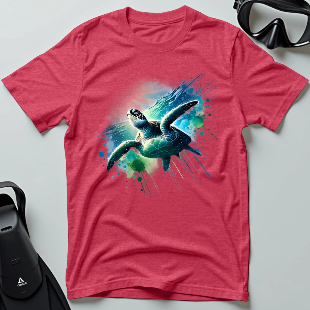 Sea turtle swimming T-shirt