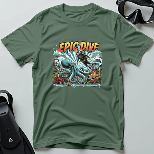 Comic Book Epic Dive T-shirt