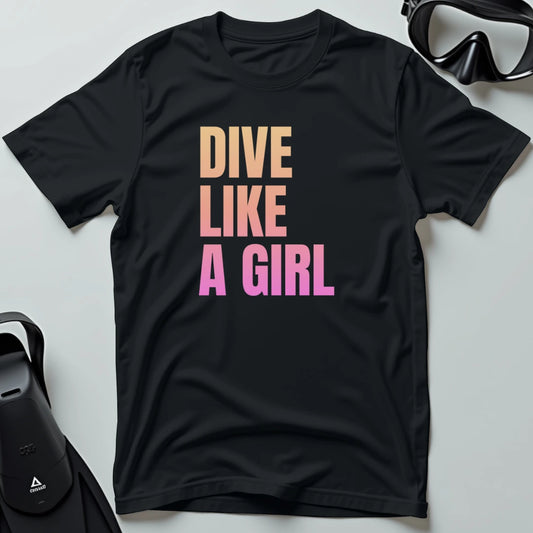 Dive like a girl T-shirt