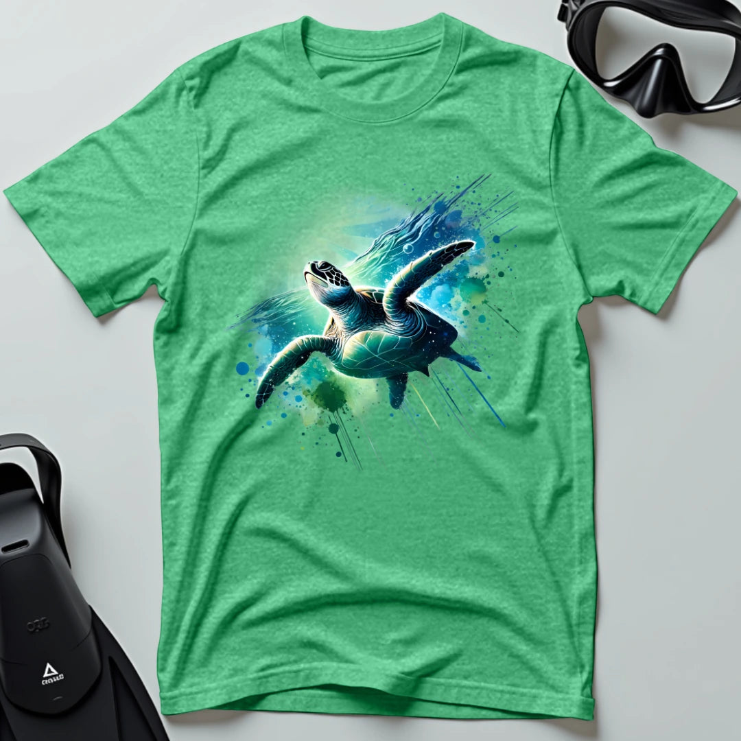 Sea turtle swimming T-shirt