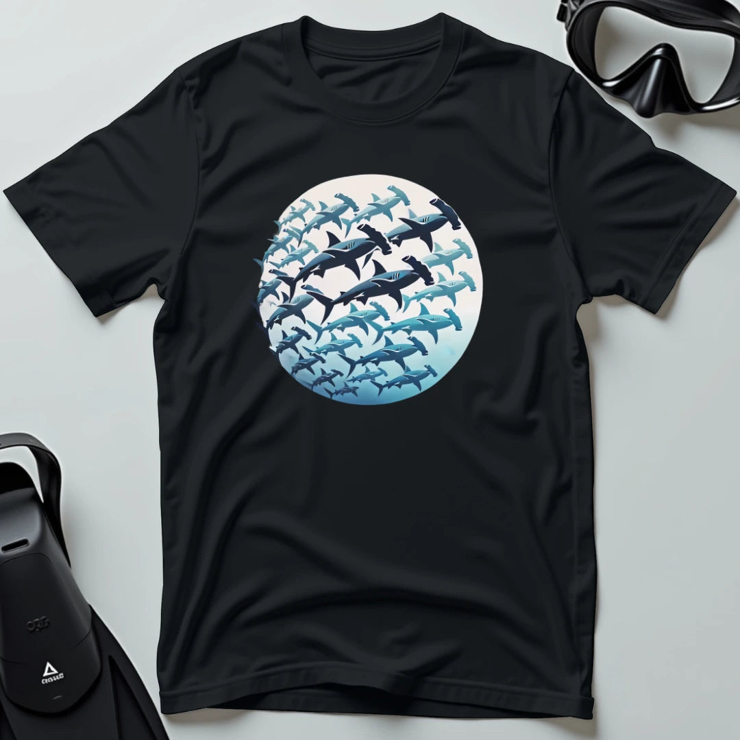 School of hammerhead sharks T-shirt