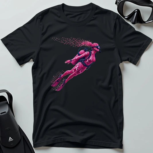 Cancer Awareness - woman diver T-shirt