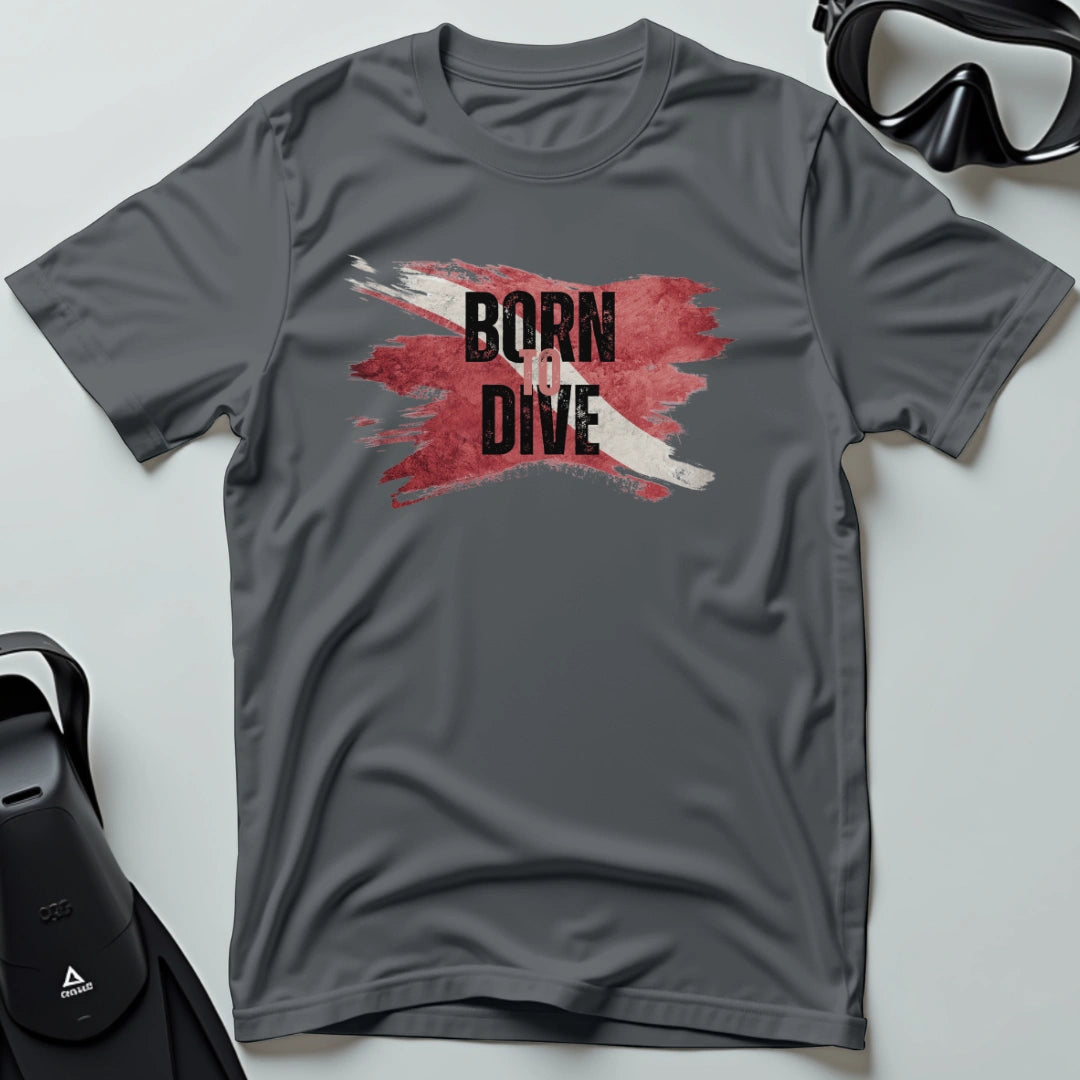 Born to Dive - Flag T-shirt