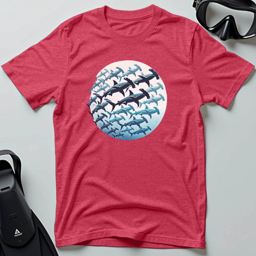 School of hammerhead sharks T-shirt