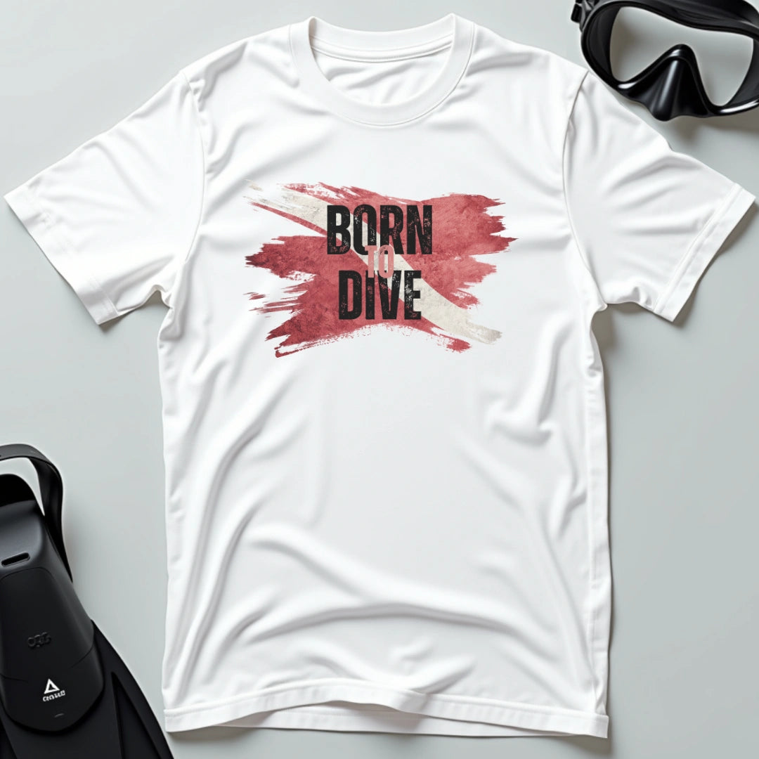 Born to Dive - Flag T-shirt