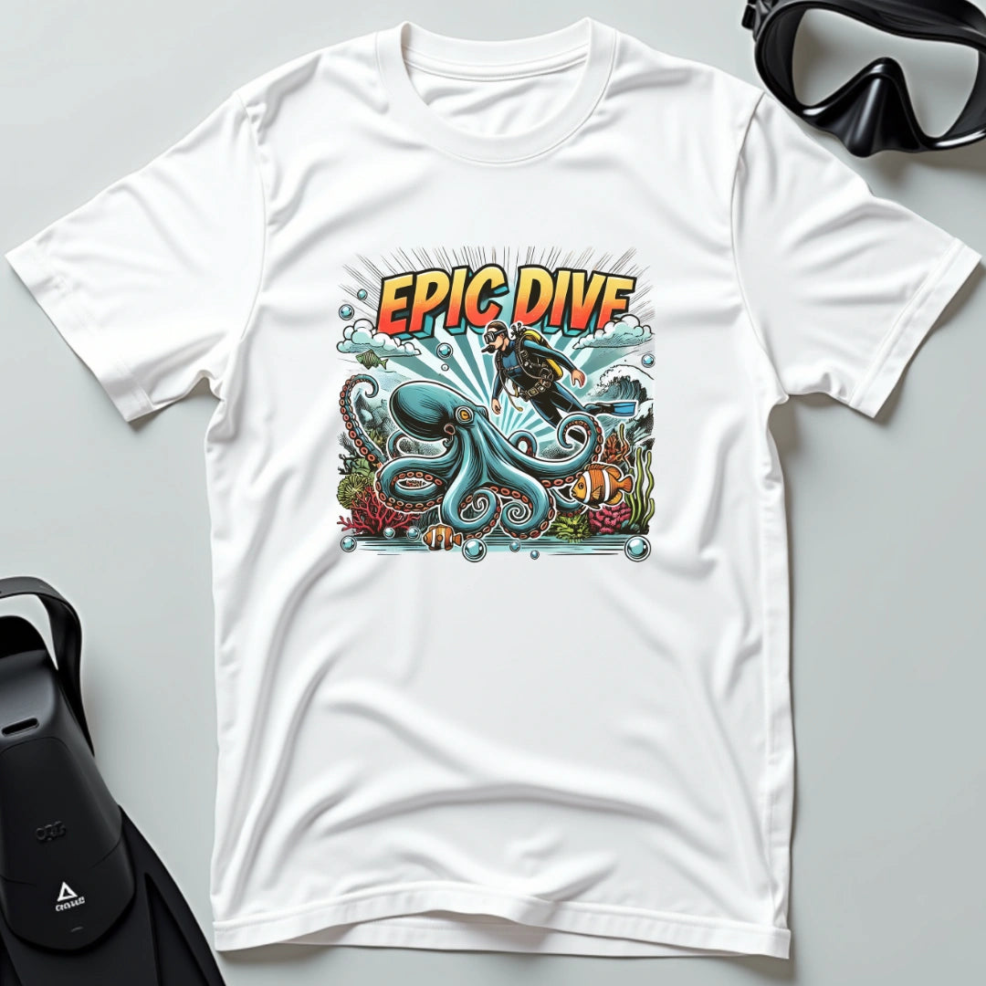 Comic Book Epic Dive T-shirt