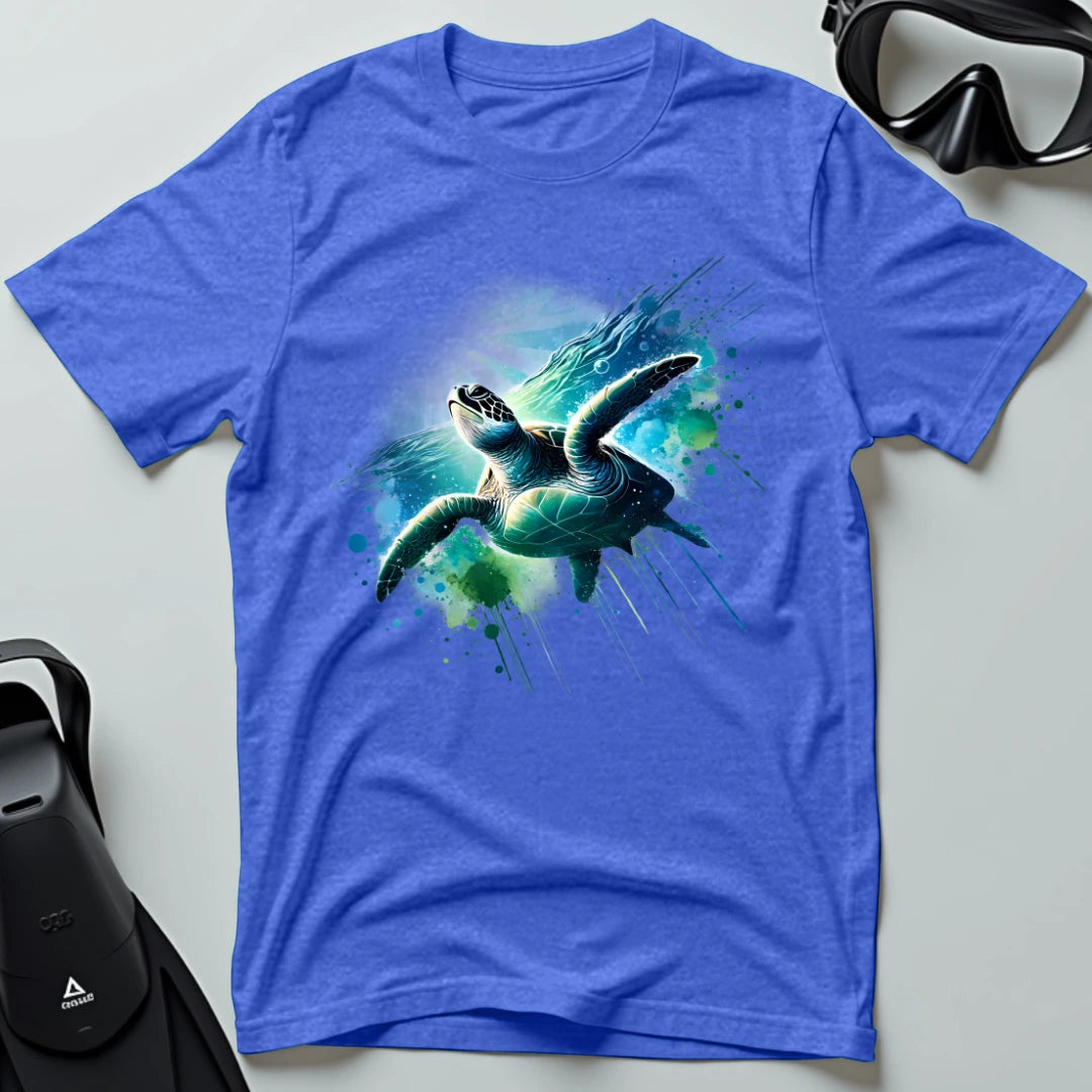 Sea turtle swimming T-shirt