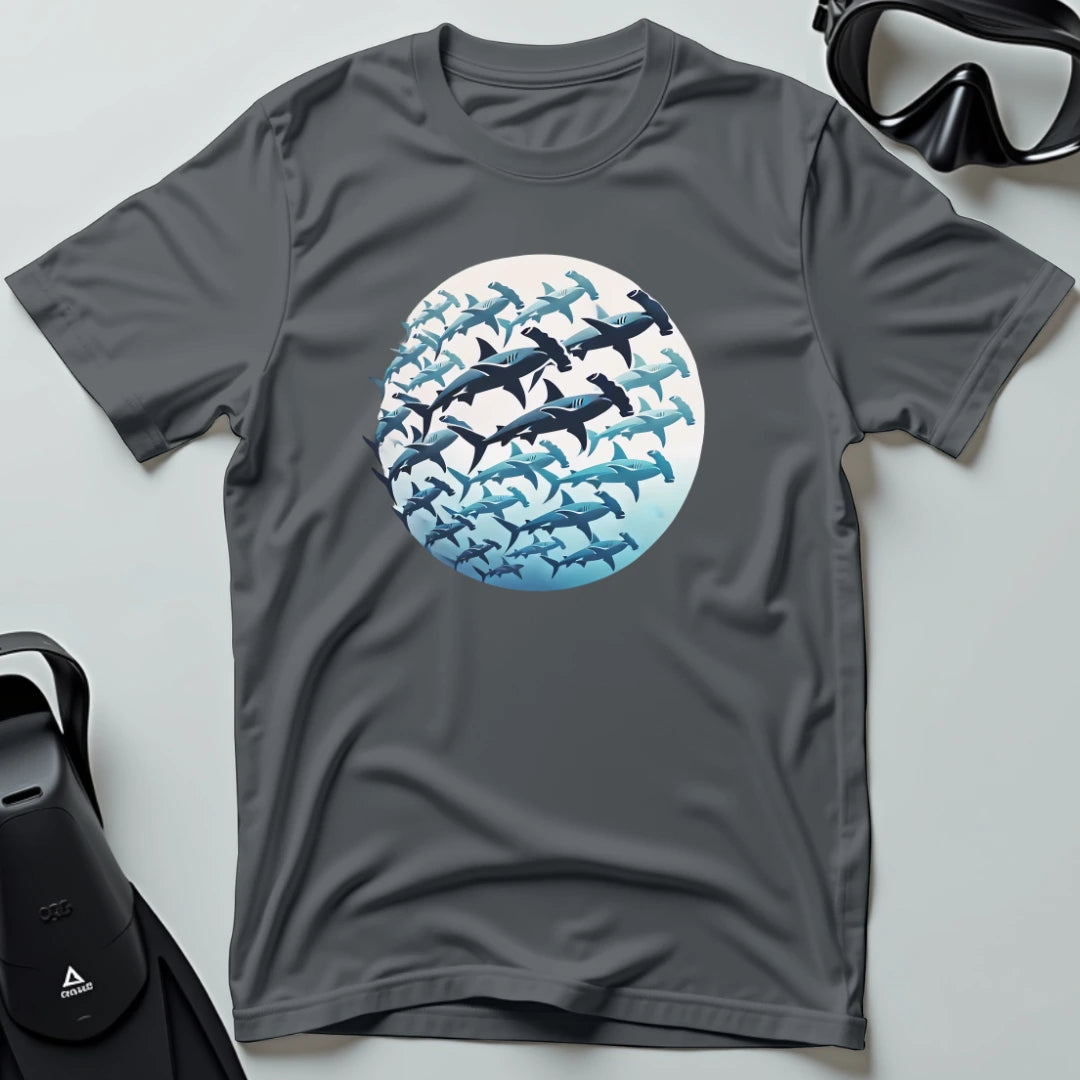 School of hammerhead sharks T-shirt