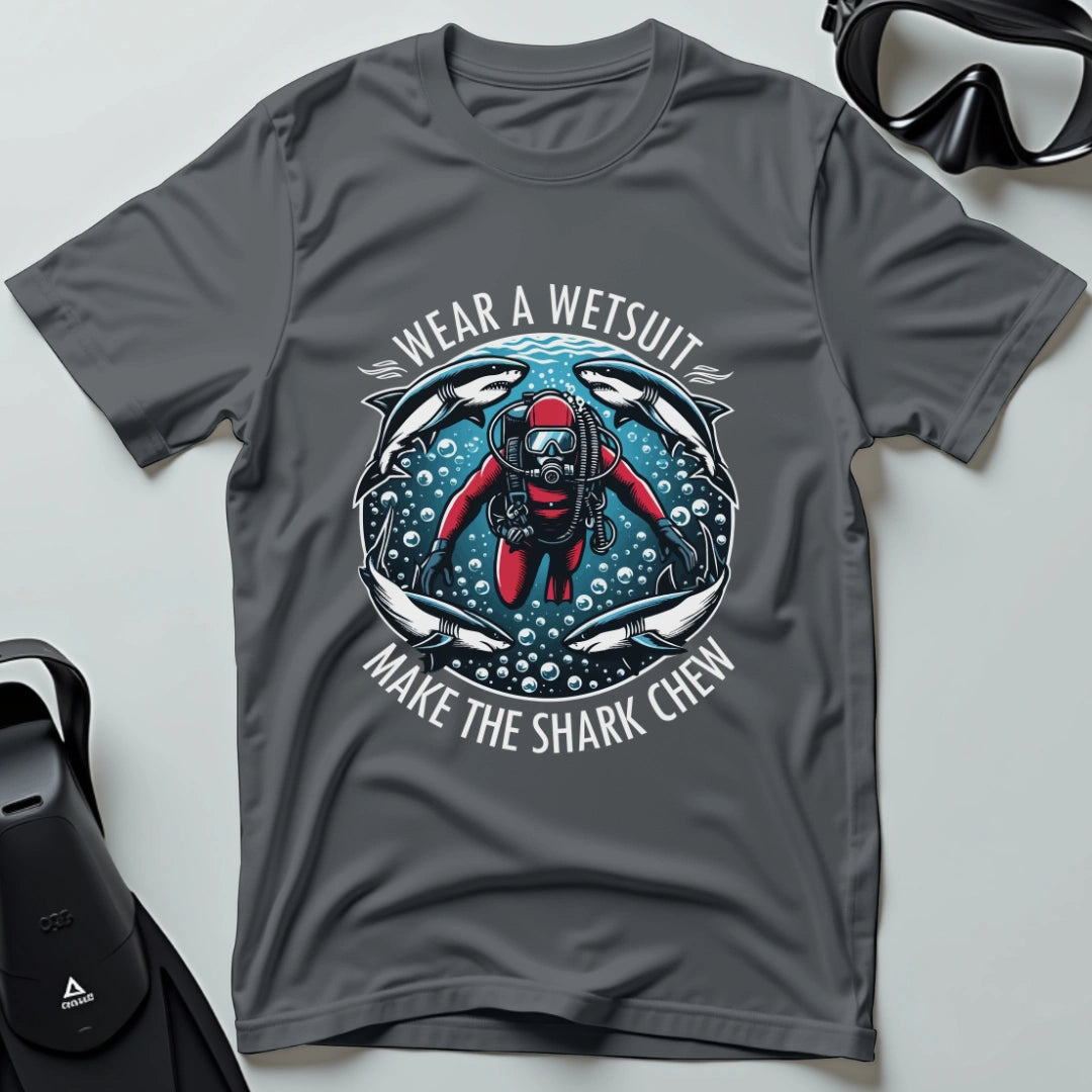 Wear a wetsuit shark 4th Dive T-shirt