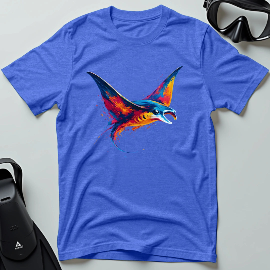 Neon Manta Ray 1st Dive T-shirt