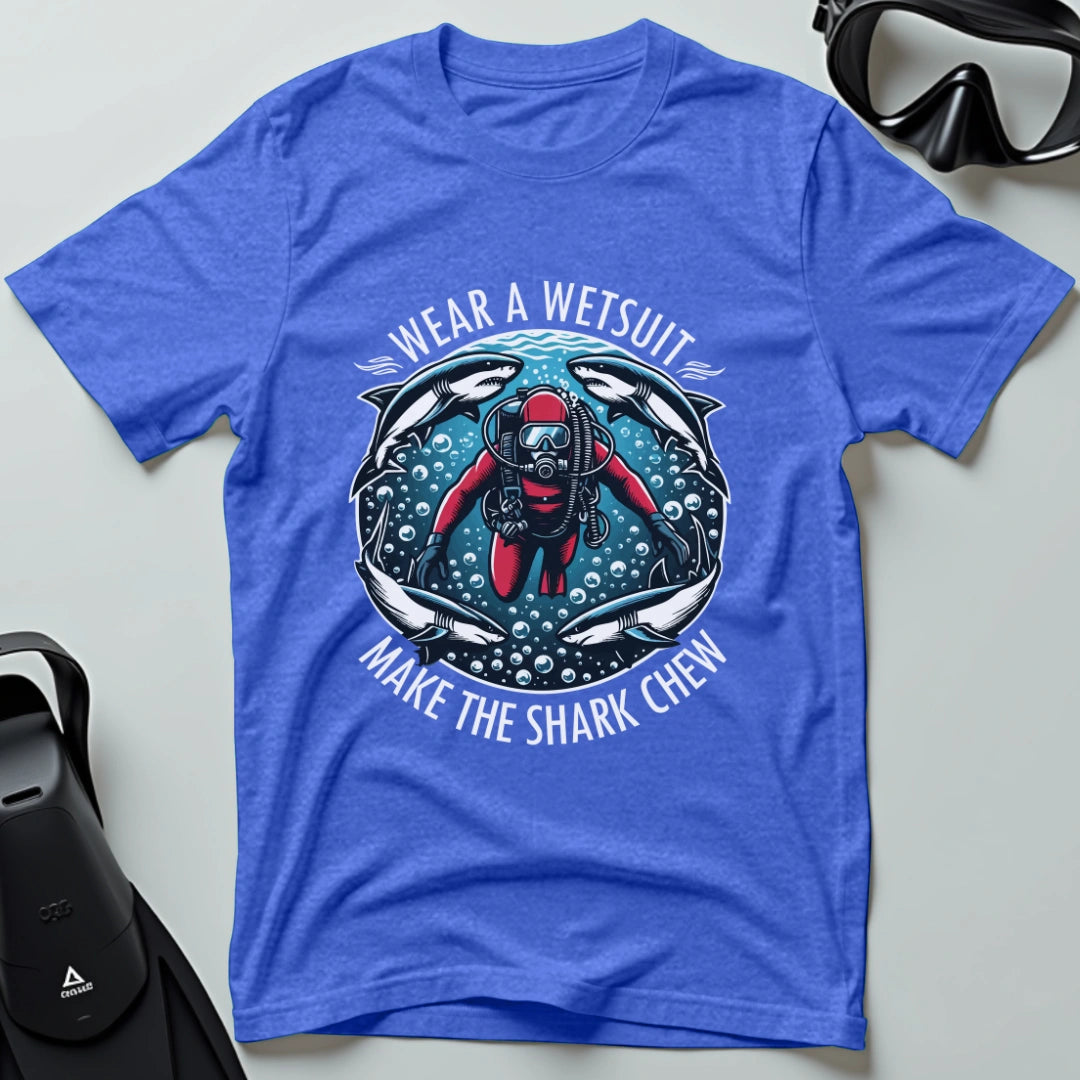 Wear a wetsuit shark 4th Dive T-shirt