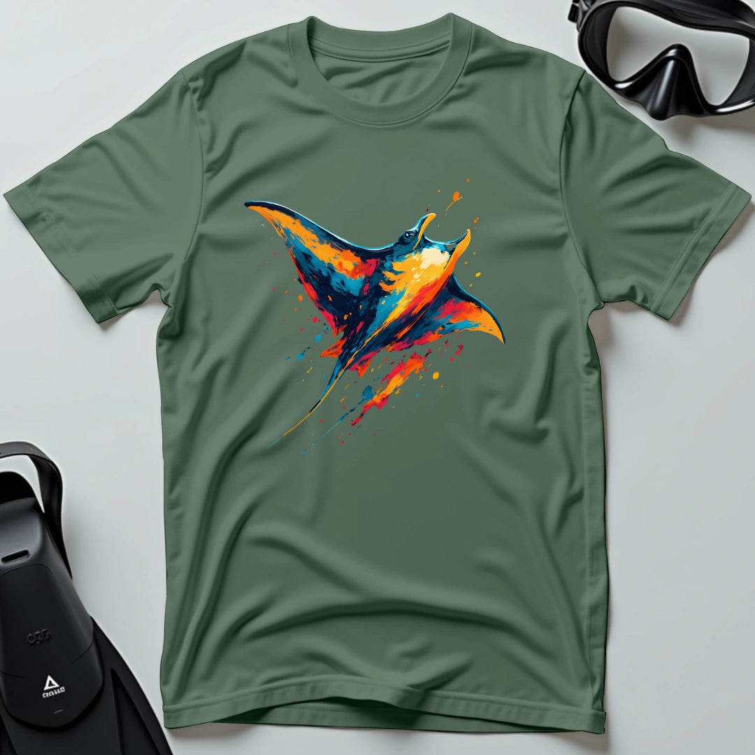 Neon Manta Ray 2nd Dive T-shirt