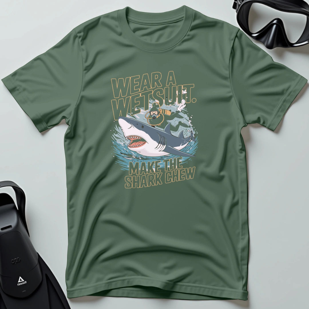 Wear a wetsuit shark 3rd Dive T-shirt
