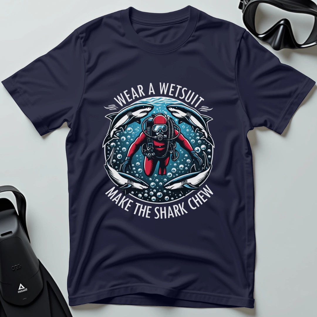 Wear a wetsuit shark 4th Dive T-shirt