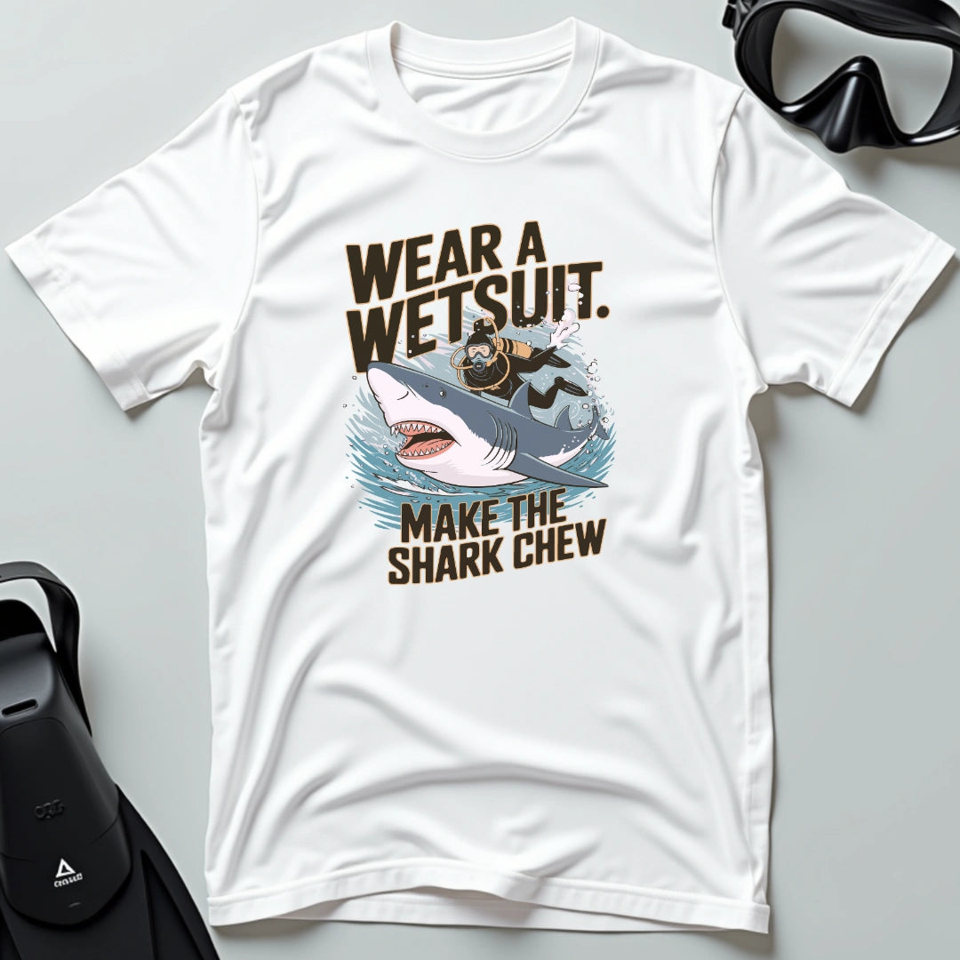 Wear a wetsuit shark 3rd Dive T-shirt